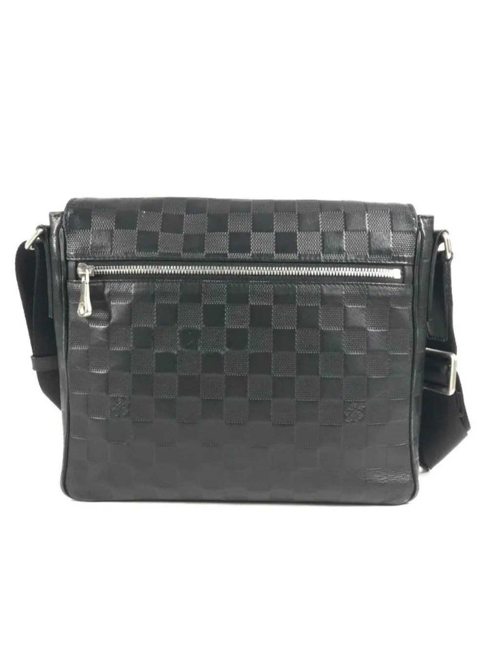 Louis Vuitton Shoulder Bag District PM Damier Infini Leather Onyx Black